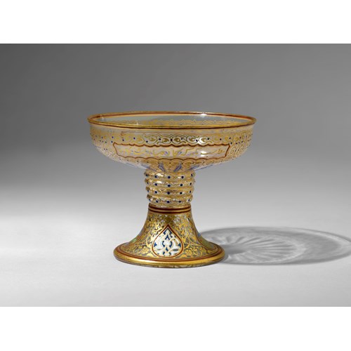 Lobmeyr Gilt and Enamelled Champagne Coupe