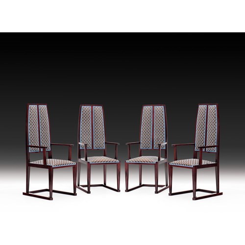 FOUR SECESSIONIST ARMCHAIRS