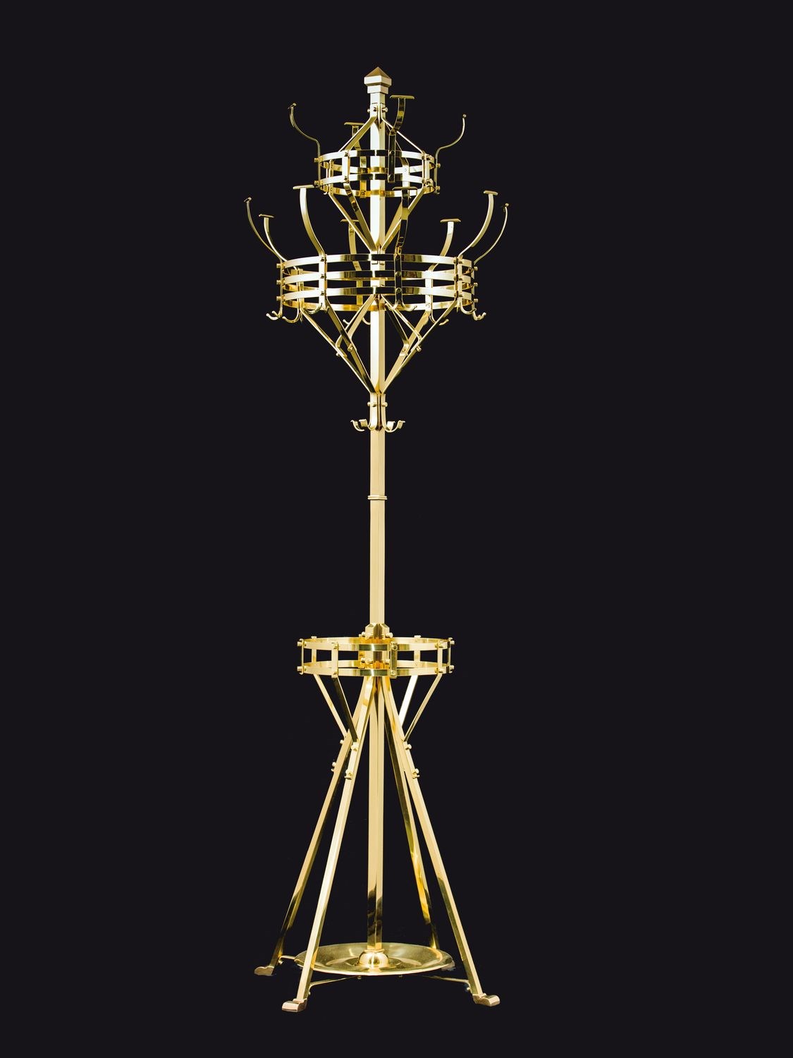 EXCEPTIONAL COAT AND HAT STAND