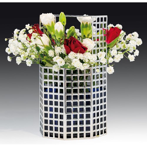 A latticework vase