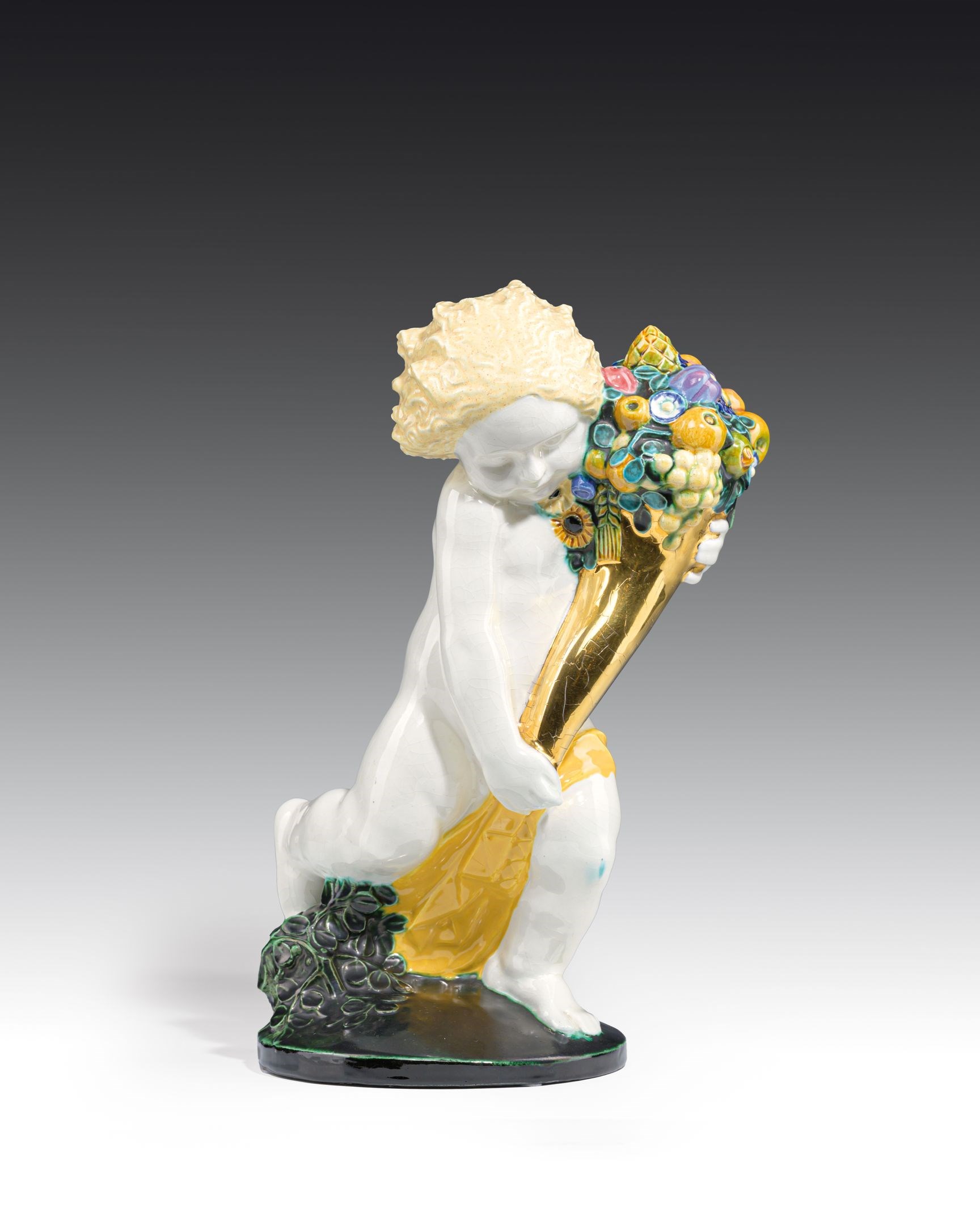 PUTTO WITH CORNUCOPIA "SUMMER"