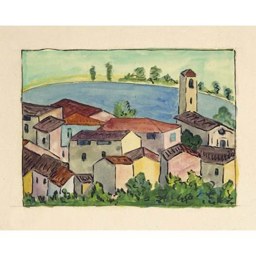 Tessiner Dorf am See