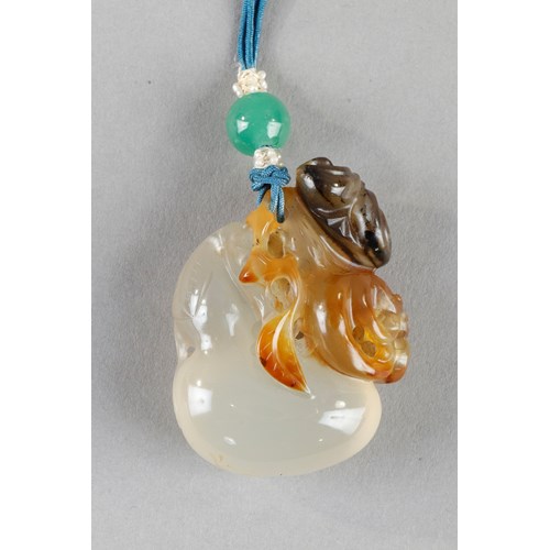 Pendant agate - China early 20th century