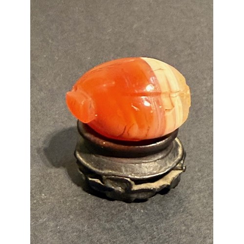 Small carnelian pendant - China circa 1900 -