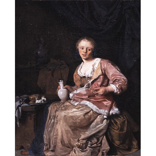 Young woman with wine glass