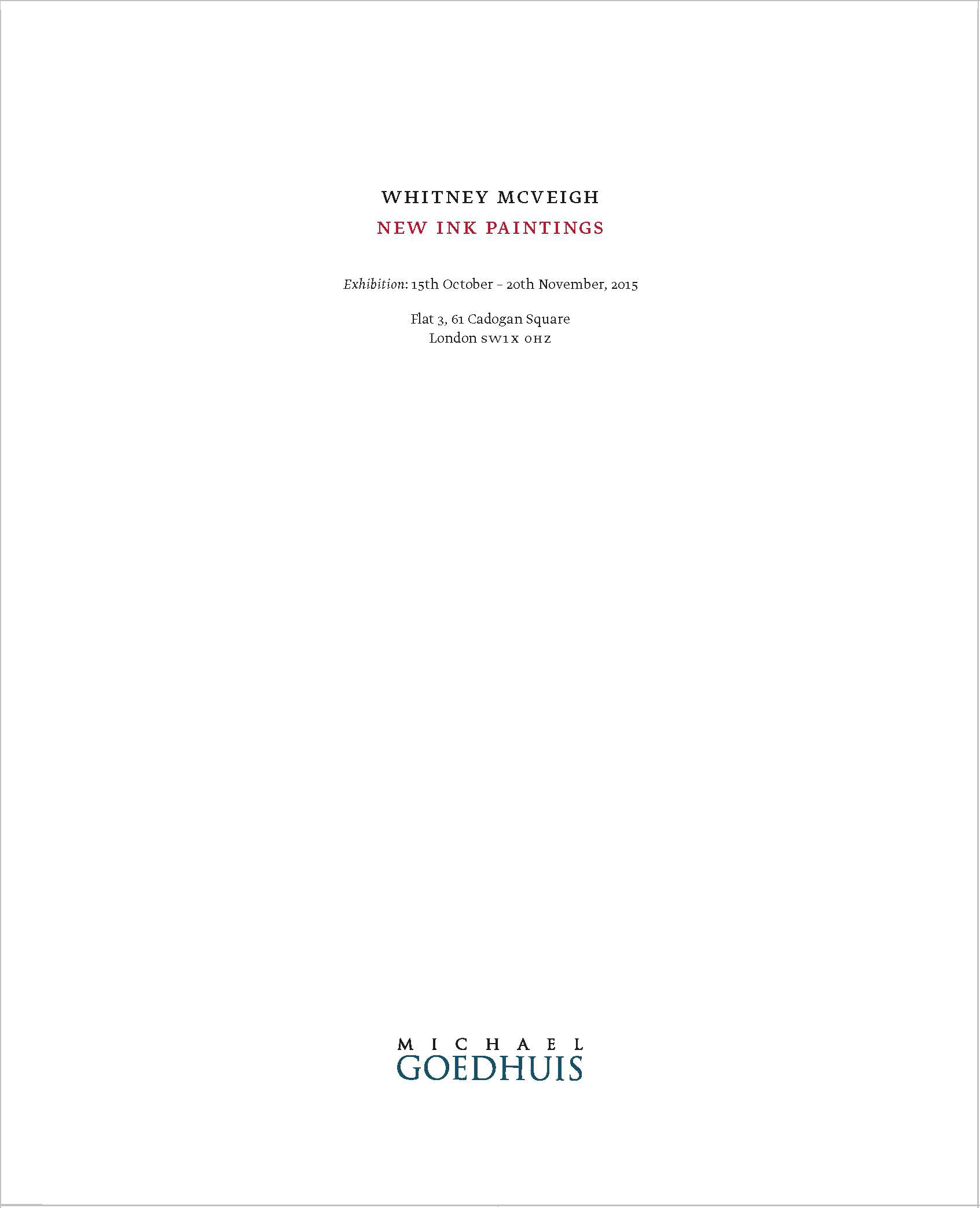 Whitney McVeigh - New Ink Paintings