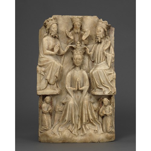 Relief with the Coronation of the Virgin