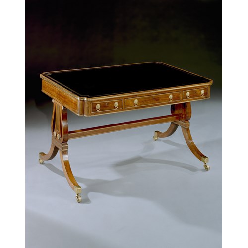 A REGENCY ROSEWOOD WRITING TABLE