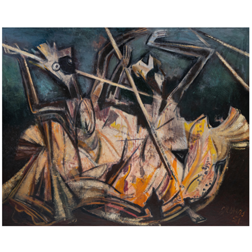 Dansende Afrikaanse figuren, 1951