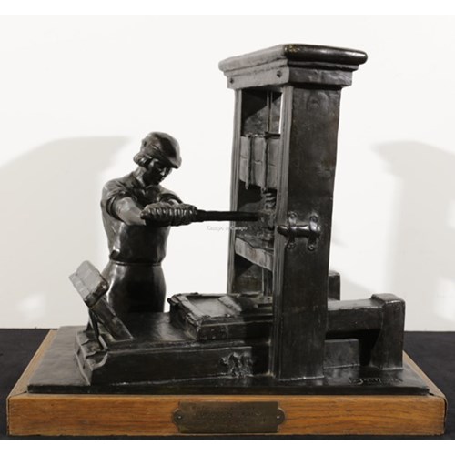 Drukker aan de press