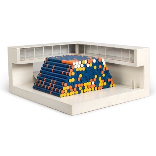 1240 Oil Drums (Project for the Institute of Contemporary Art, University of Pennsylvania, Philadelphia), 1968