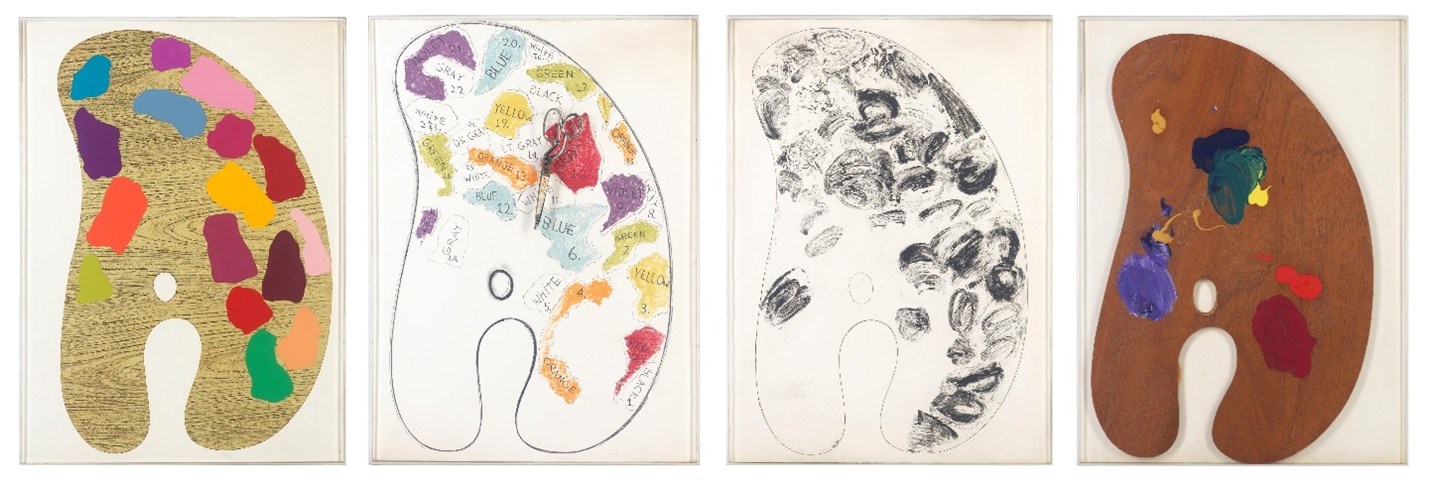 Four Palettes (Galerie Mikro 56-59), 1969