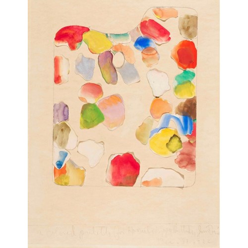 A colored palette, 1962