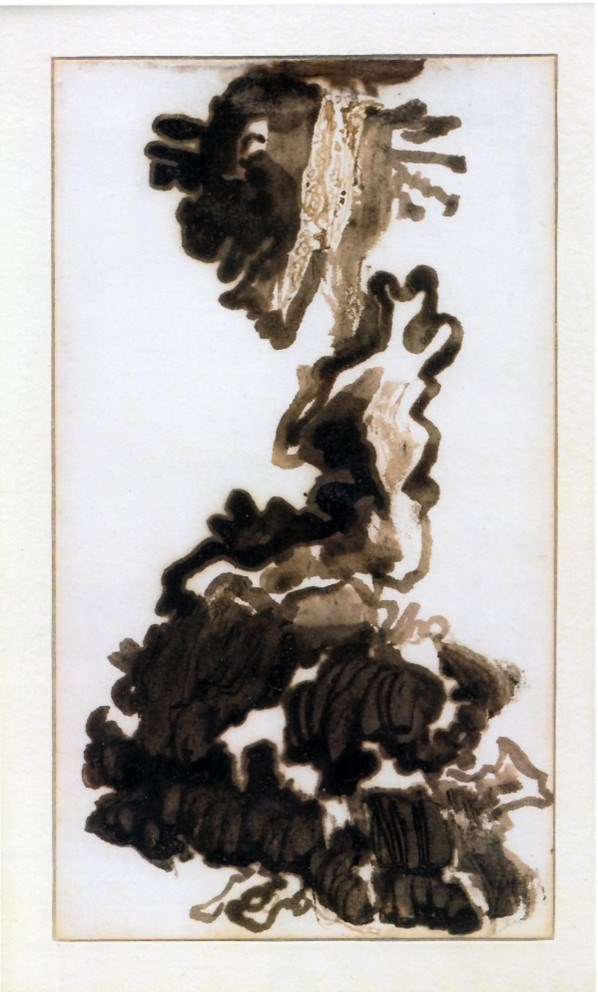 Femme de profil à gauche, 1856