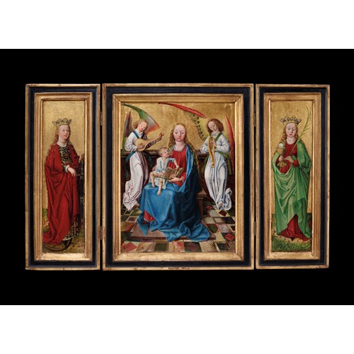 Triptych “Virgin and Child”