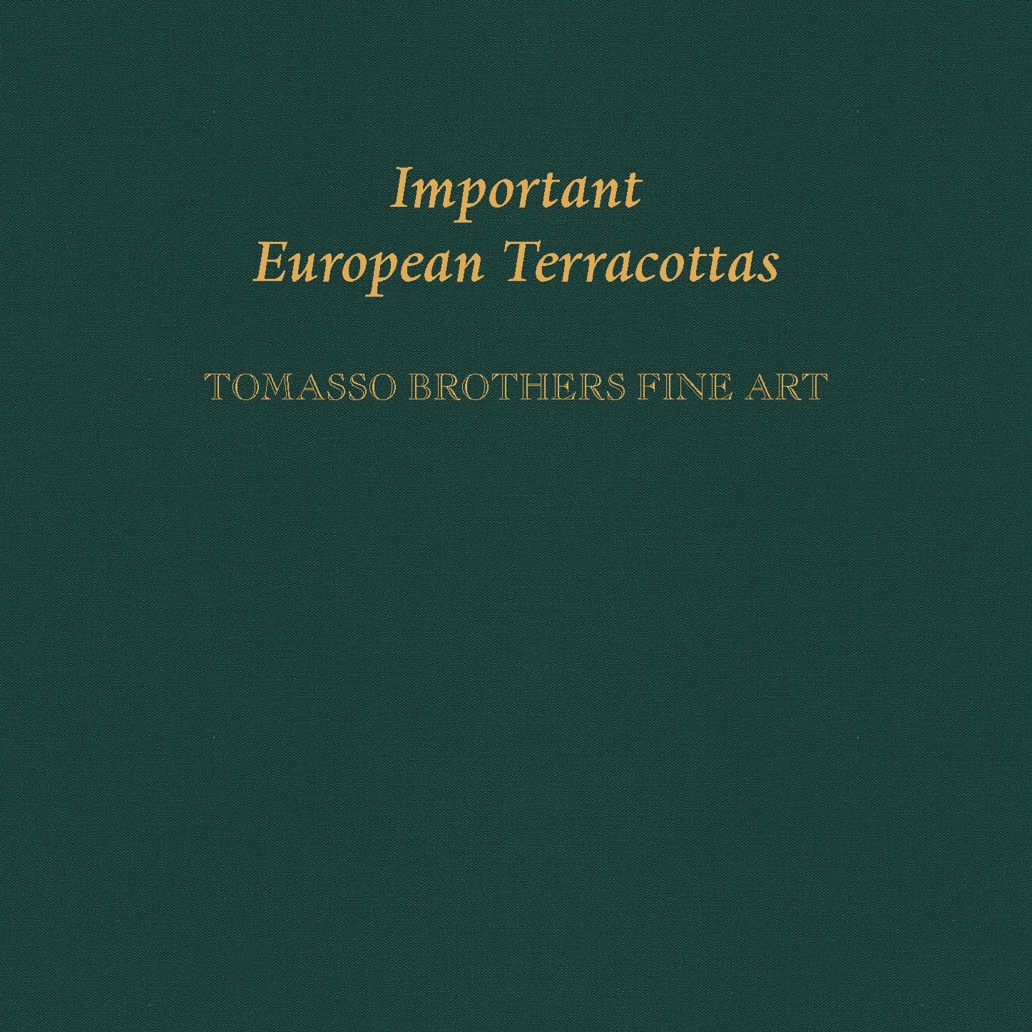 Important European Terracottas