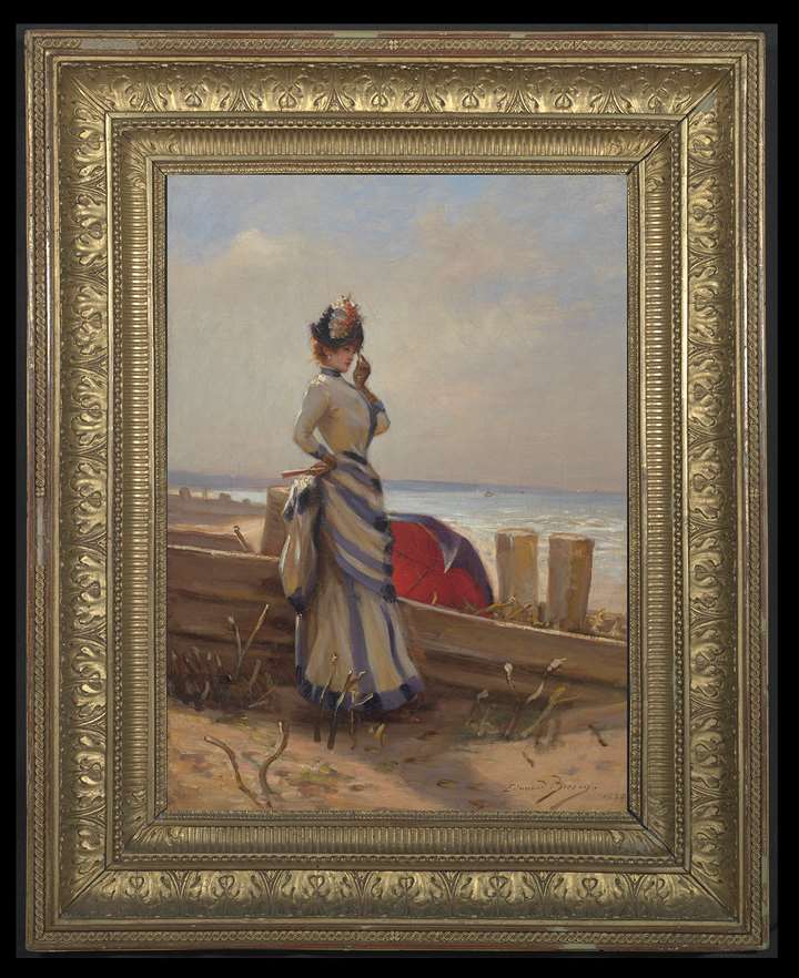 An Elegant Woman by the Sea