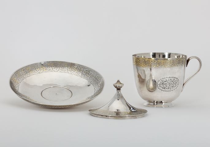 Commemorative Indian Silver Cup and Saucer | MasterArt