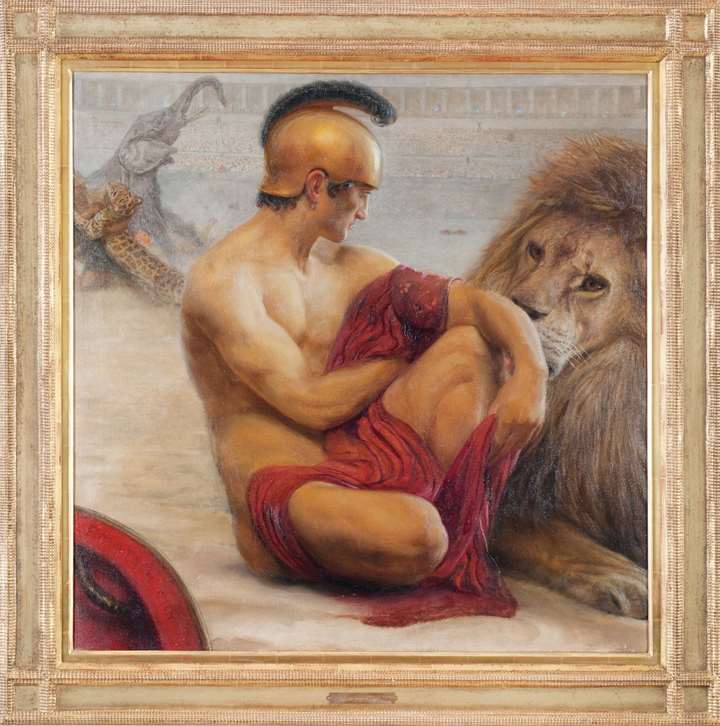 GLADIATOR WITH LION