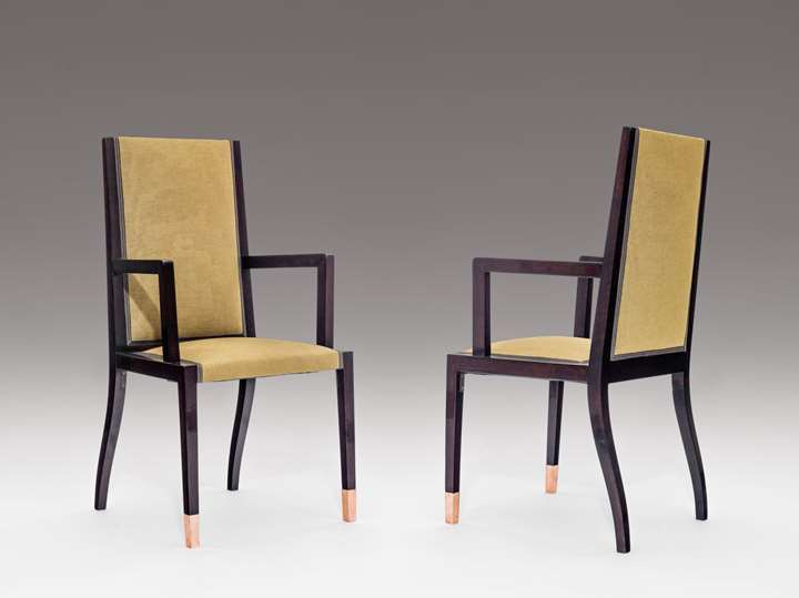 A PAIR OF ARMCHAIRS