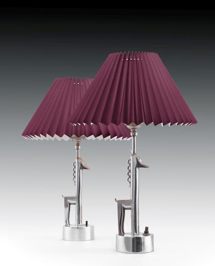 Karl Hagenauer - A PAIR OF GIRAFFE TABLE LAMPS | MasterArt