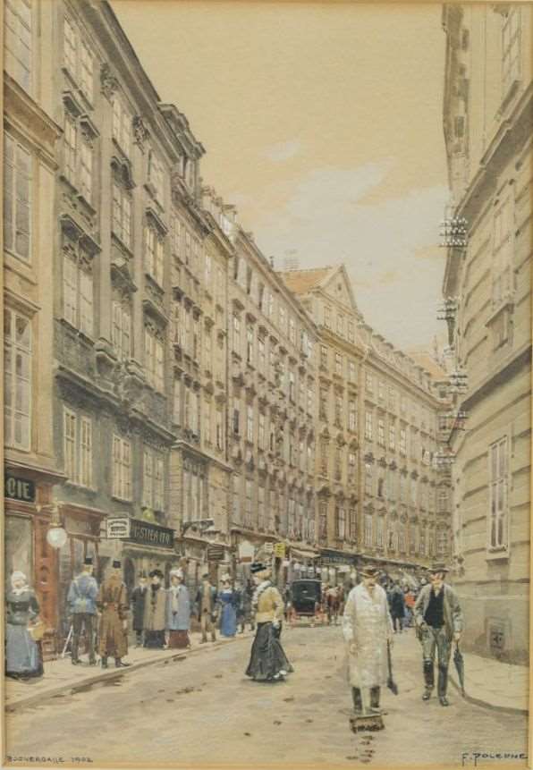 VIEW INTO THE BOGNERGASSE AT VIENNA