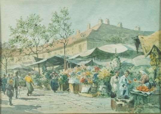 FLOWERMARKET AT KARLSPLATZ