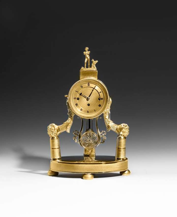 EMPIRE MANTLEPIECE CLOCK EMPEROR NAPOLEON BONAPARTE