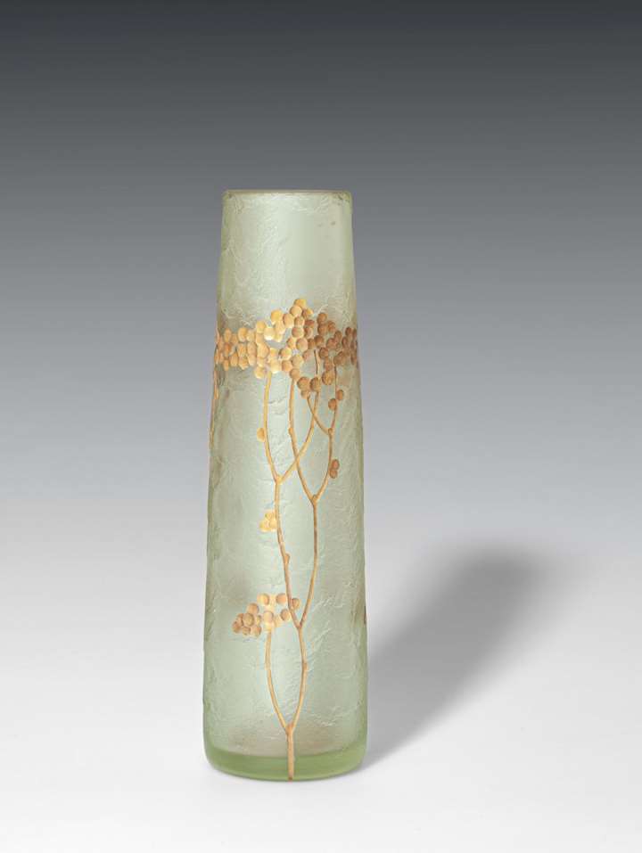 VASE DECORATED WITH STYLISED BLOSSOMS