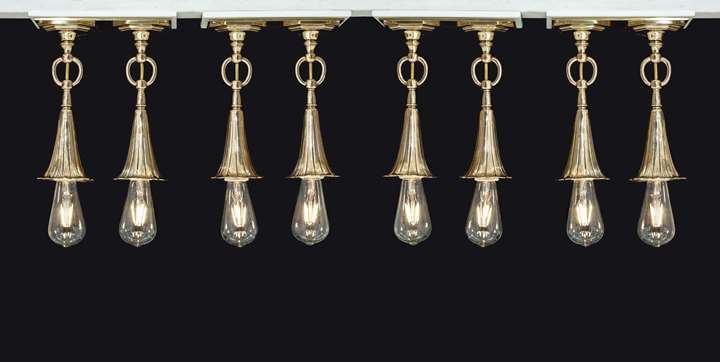 FOUR CEILING LAMPS