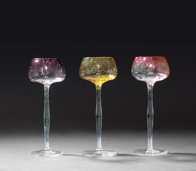 Koloman Moser - Three wine glasses | MasterArt