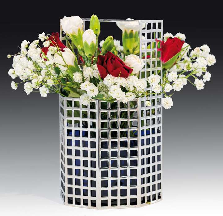 A latticework vase