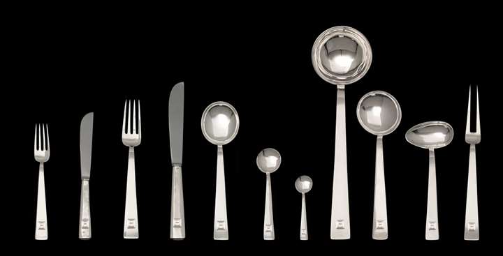 86-piece set of silver cutlery