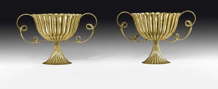 A pair of loop-handled centrepieces