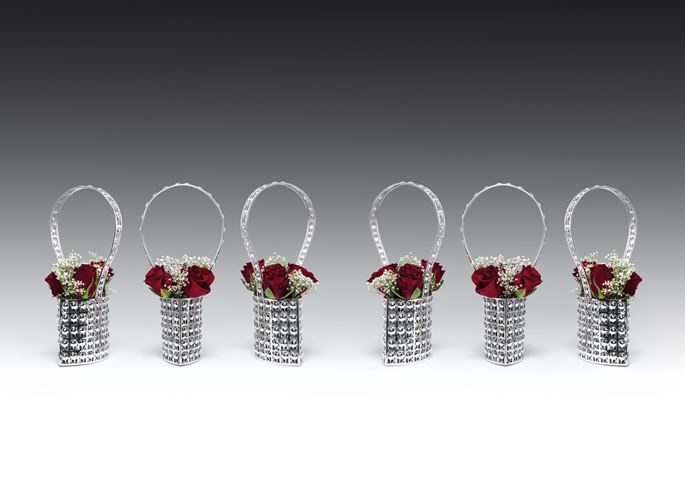 Josef  Hoffmann - THREE PAIRS OF POINTED OVAL SILVER BASKETS | MasterArt