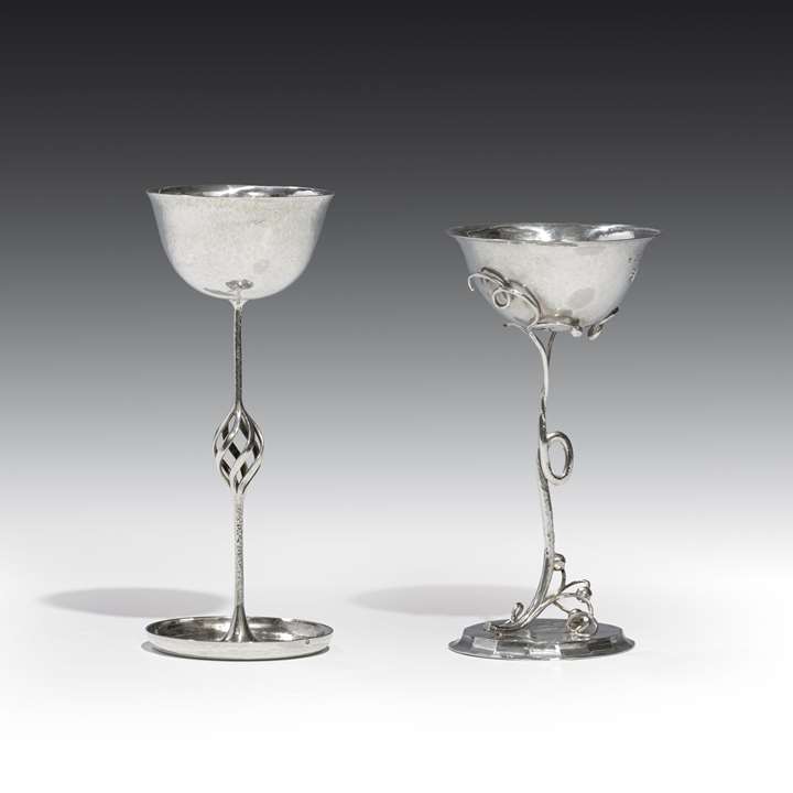A PAIR OF LONG STEM CUPS