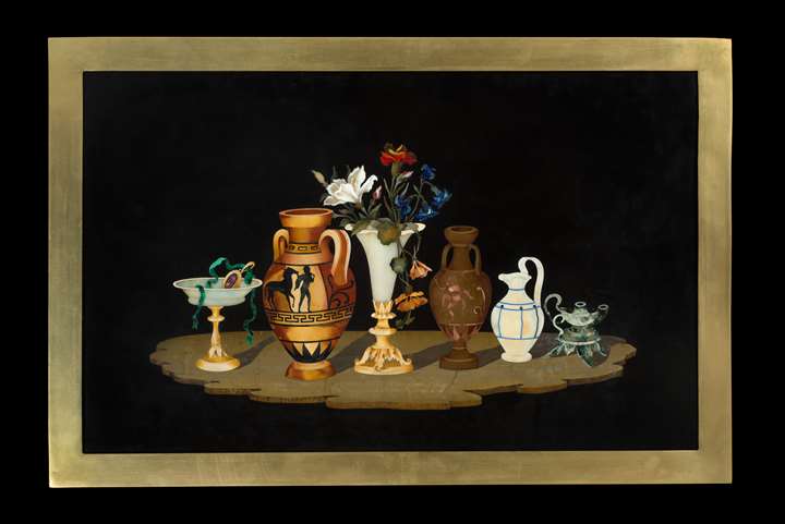 An Italian florentine pietra dura top