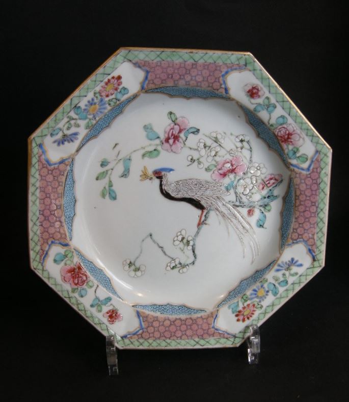 Pair of plates &quot;Famille rose&quot; porcelain - Yongzheng period | MasterArt
