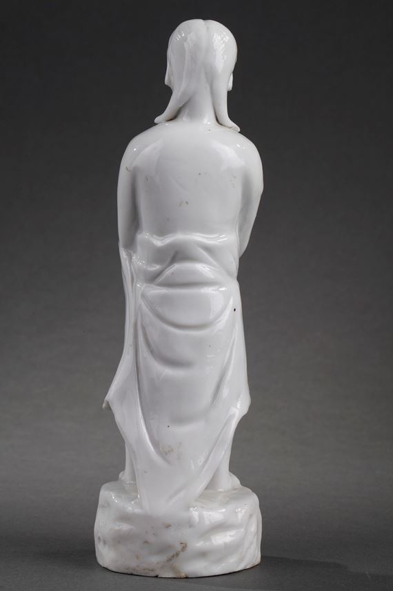Standing figure of a man traditionally called Adam in Blanc de Chine porcelain | MasterArt
