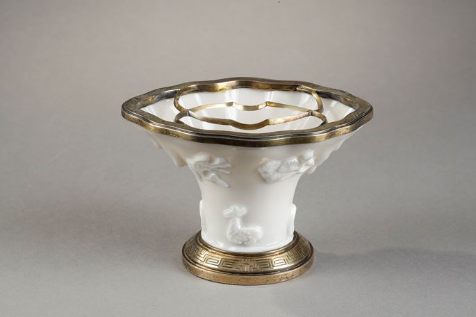 libatory porcelain cup Blanc de Chine porcelain | MasterArt