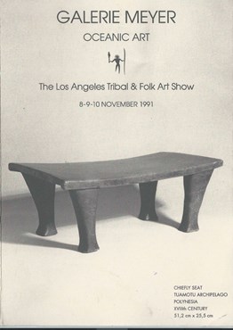 Galerie Meyer exhibiting at the Los Angeles Tribal & Folk Art Show 1991