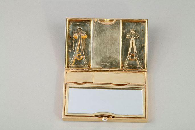 A gold and enamel minaudiere, Art Deco | MasterArt