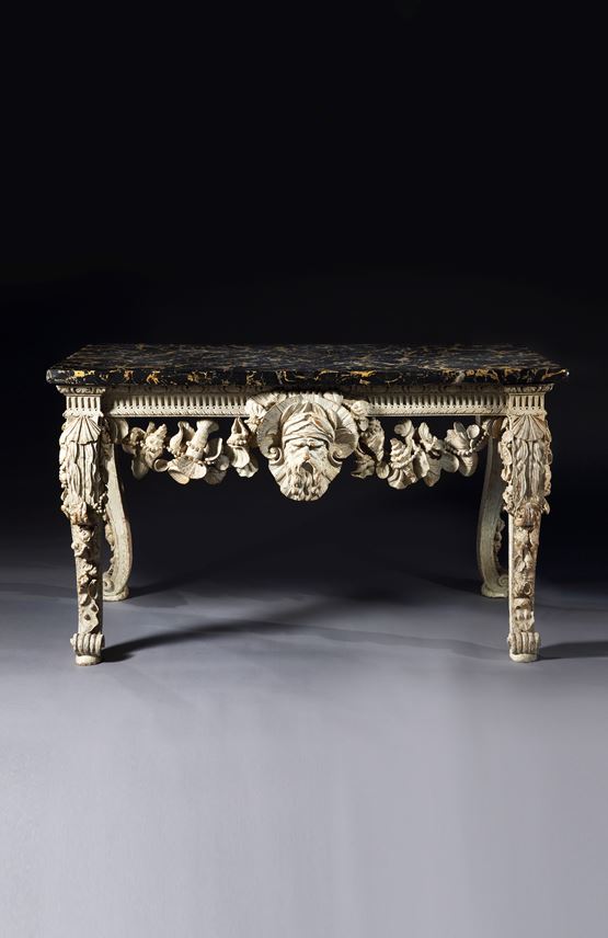 A rare carved and painted side table | MasterArt