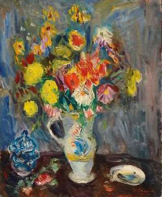 Nature morte au vase de fleurs