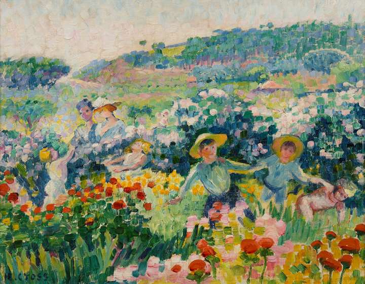 La haie de roses