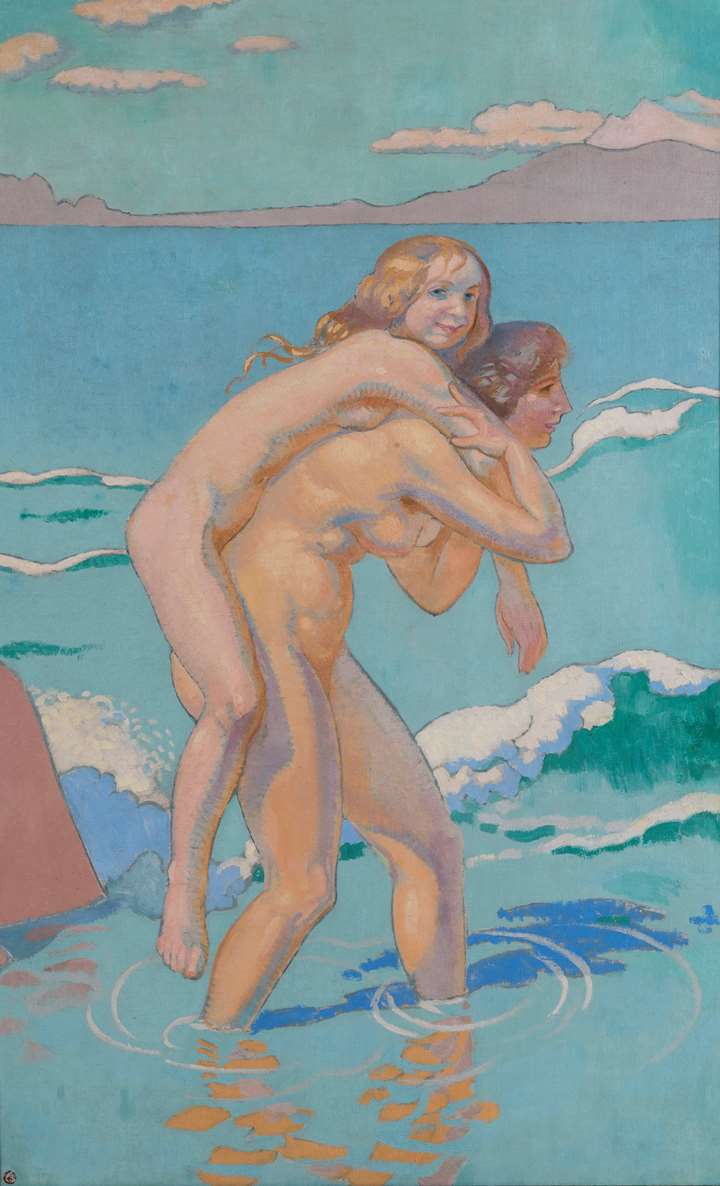 Jeux de Nausicaa : femme portant sa compagne