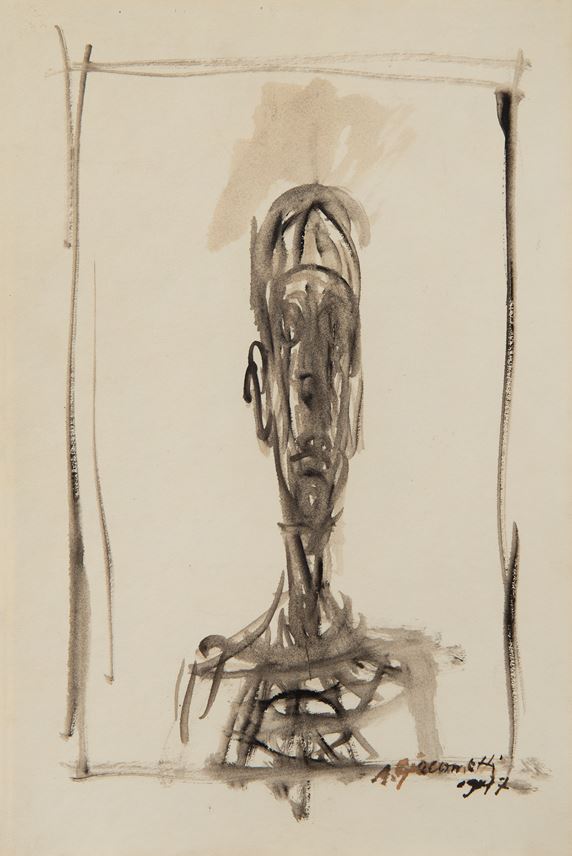 Alberto  GIACOMETTI - Buste d&#39;homme, Portrait de Diego | MasterArt