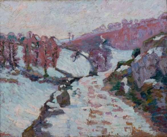 Gelée blanche à Crozant