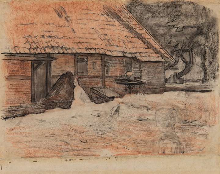 Vue d'une ferme à Winterswijk