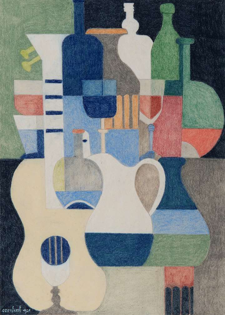 Nature morte au pichet et à la guitare